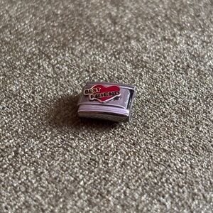 👯‍♀️ Vintage “Best Friend” Heart Italian bracelet single charm (2003)